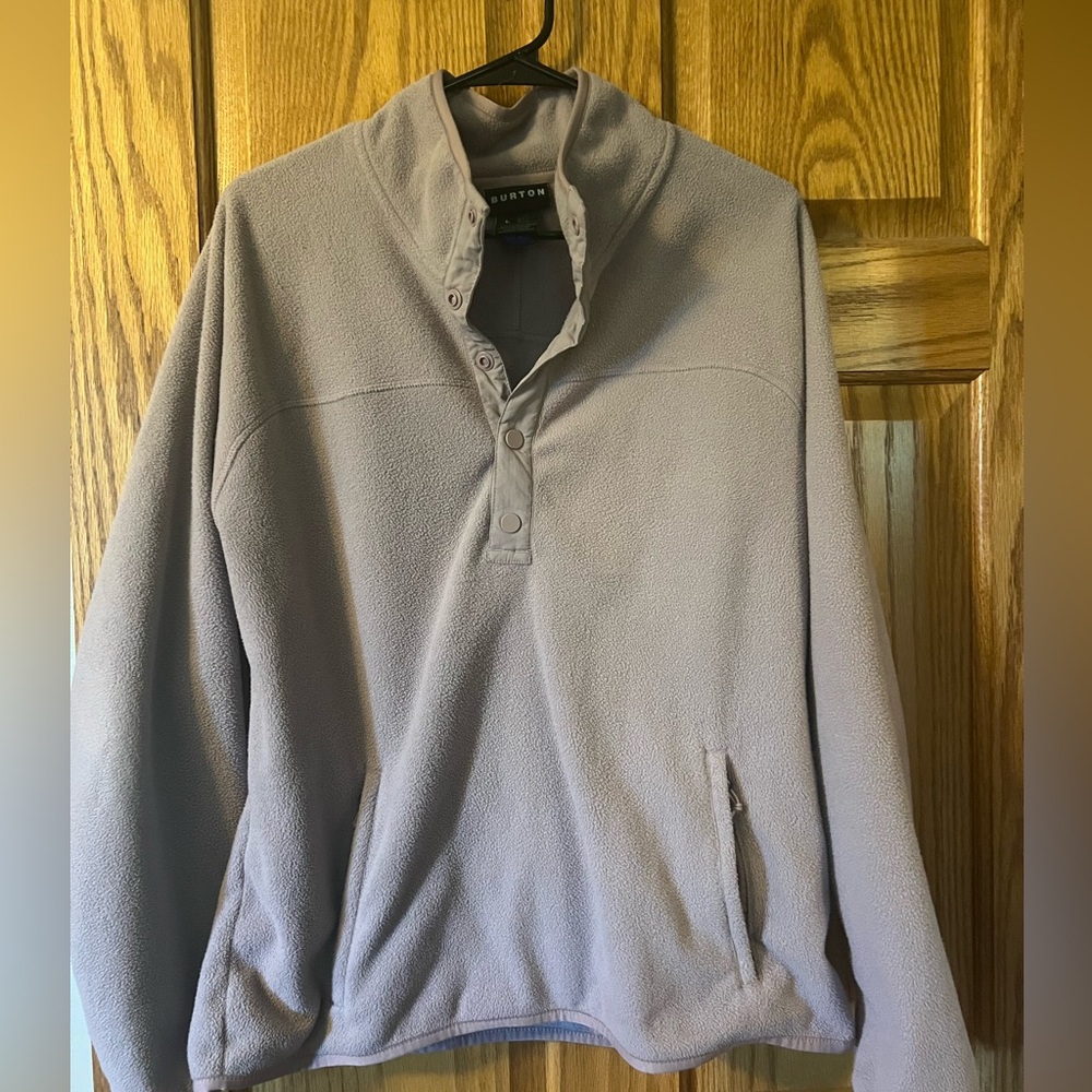 Large Burton Fleece Snap Up